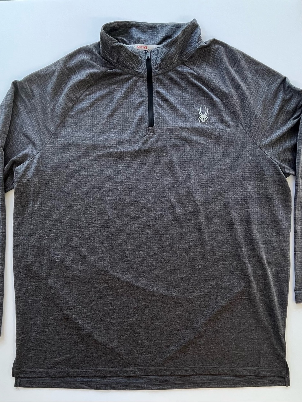 Spyder ProWeb Men’s 3/4 Zip Lightweight Grey Pullover XXL